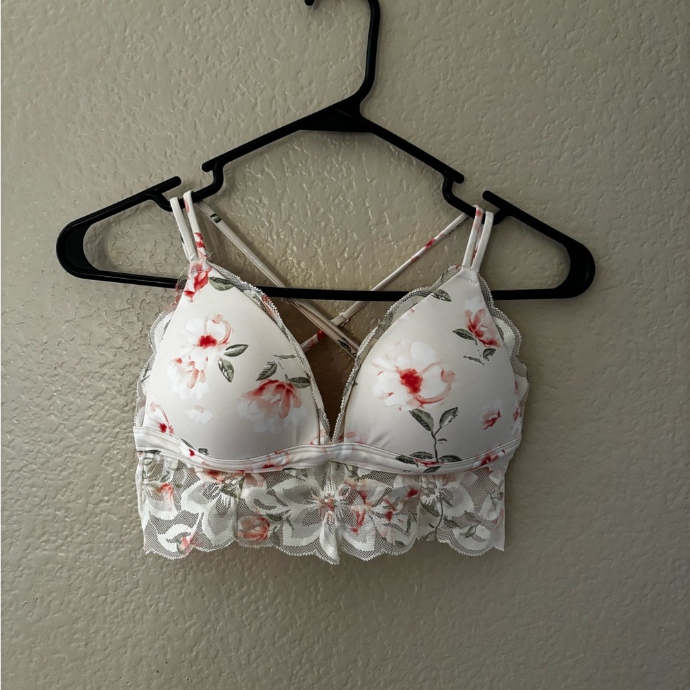 Floral push up bralette